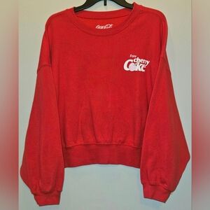 Cherry Coke Oversized Crewneck Sweatshirt